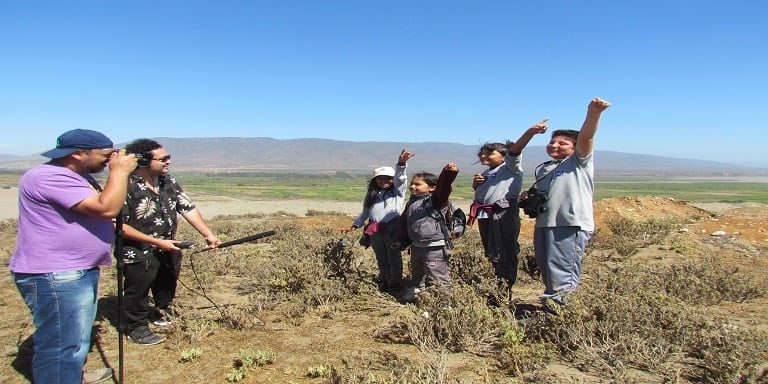 Niños y niñas de Huentelauquén participan de serie de televisión libres Con-Ciencias