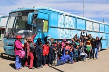 Niños del altiplano encantados con el bus donde se vivió la ciencia