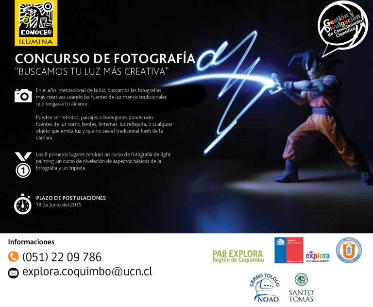 PAR EXPLORA Coquimbo lanza el concurso fotográfico “Buscamos tu luz más creativa”