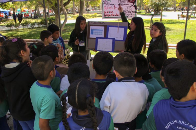 La ciencia y la tecnología brillaron en masivo encuentro escolar realizado en la comuna de Salamanca