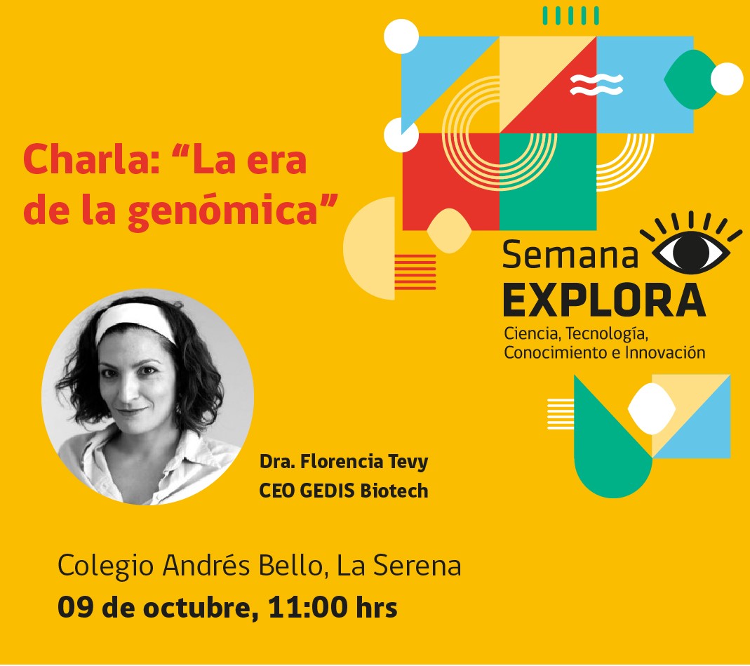 Dra. Florencia Tevy dictará charla en La Serena en el marco de la Semana Explora