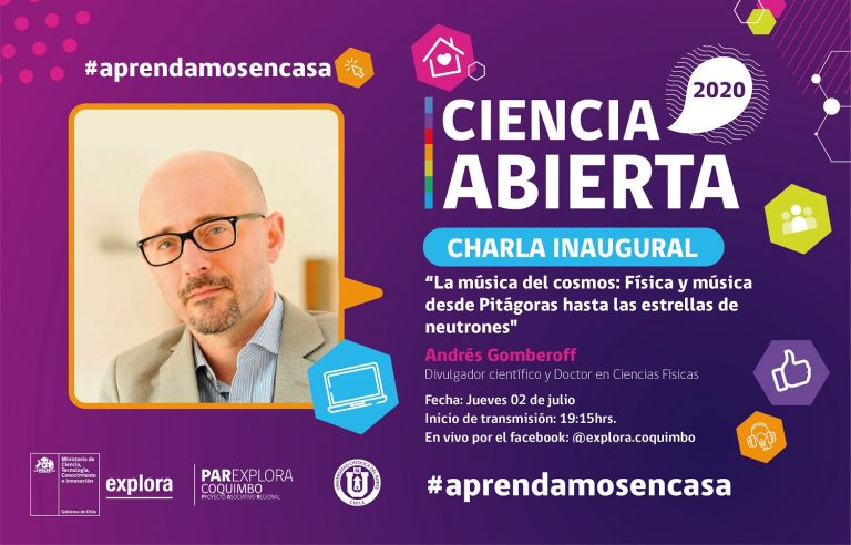 Este jueves se inician con “física y música” las charlas de Ciencia Abierta en la Región de Coquimbo