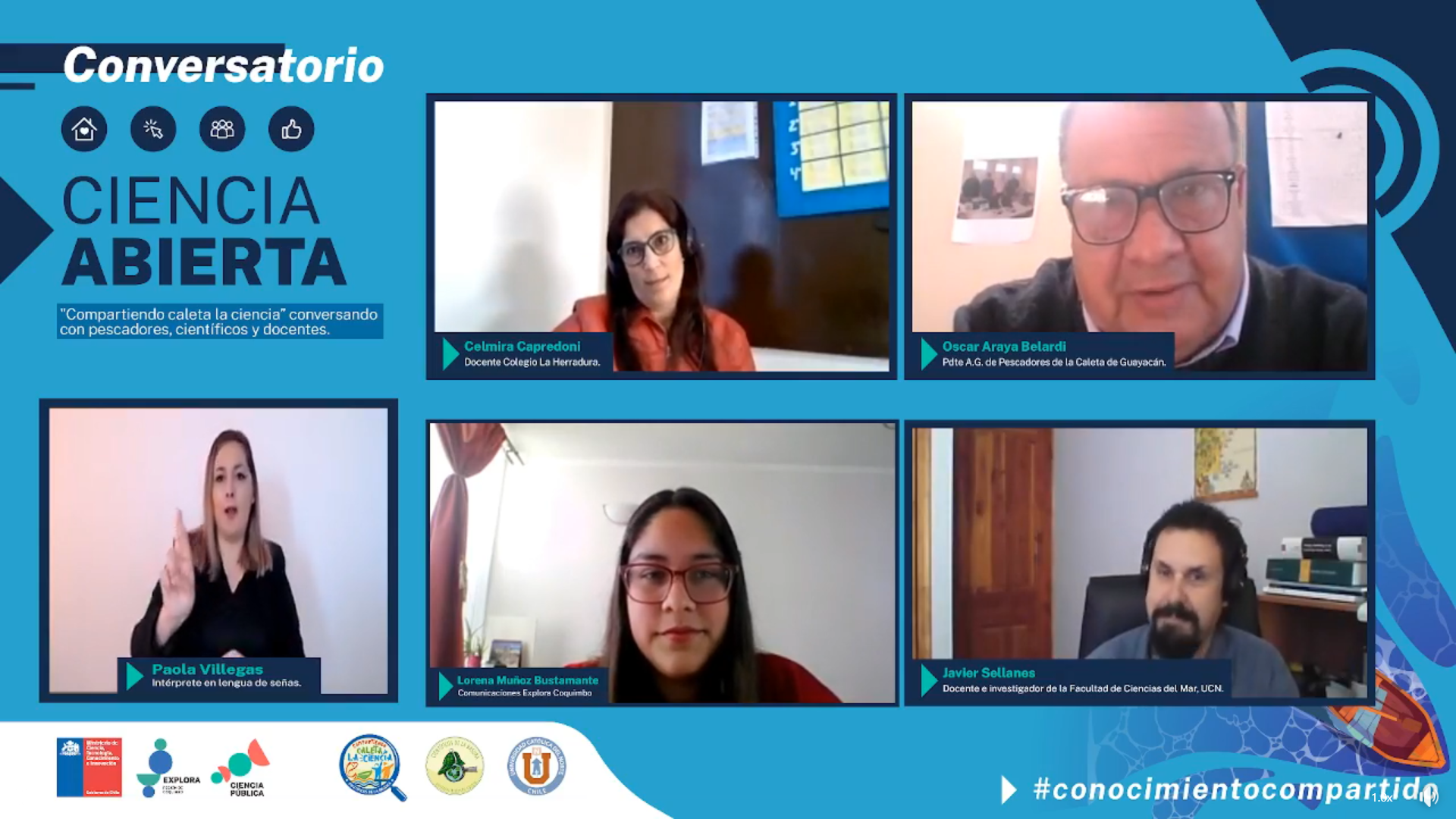 Conversatorio de Ciencia Abierta: Conversando con Pescadores, Docentes y Científicos