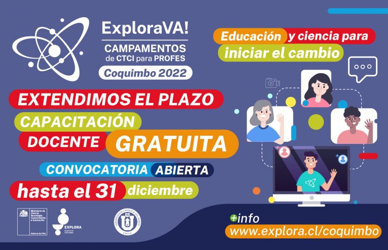 Abierta la convocatoria para participar del Campamento para docentes ExploraVA! 2022