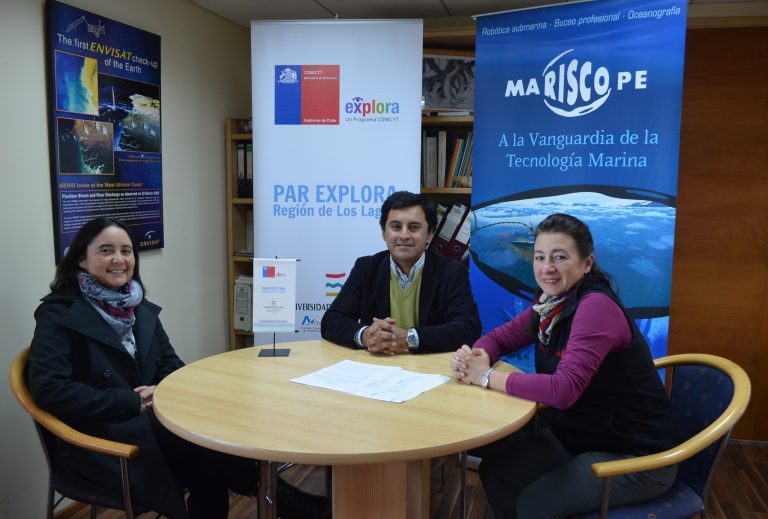 MARISCOPE y PAR EXPLORA Los Lagos firman convenio para divulgar ciencia y tecnología