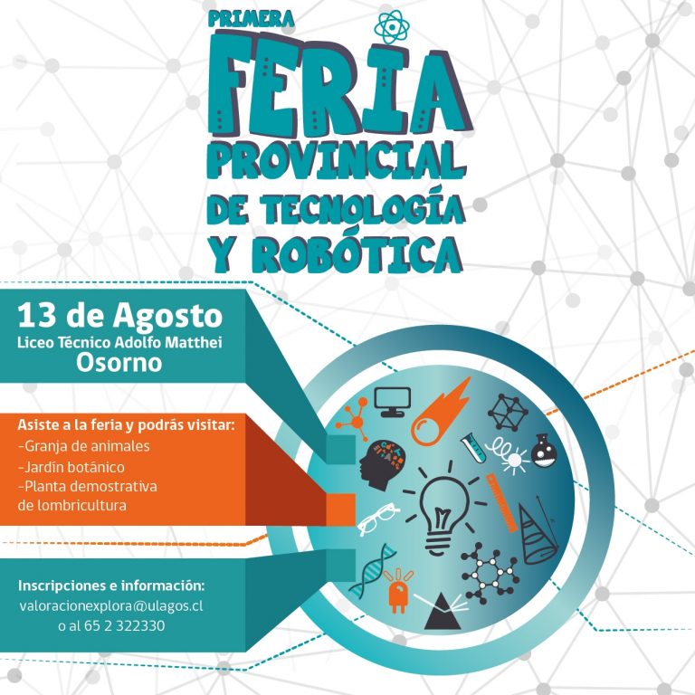 Invitan a Establecimientos de Osorno a participar en primera Feria Provincial de Tecnología y Robótica