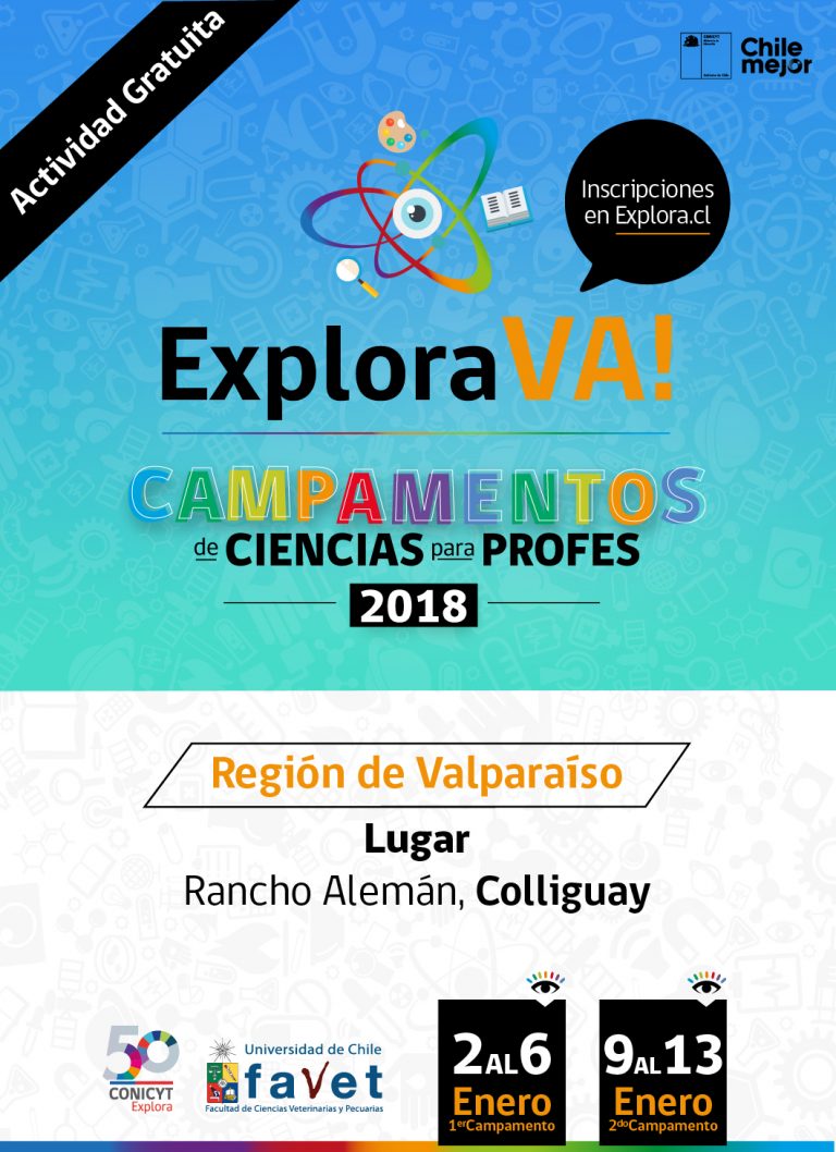 Explora VA! 2018: Postulaciones abiertas a los campamentos de educación en ciencias para profesores de todo el país