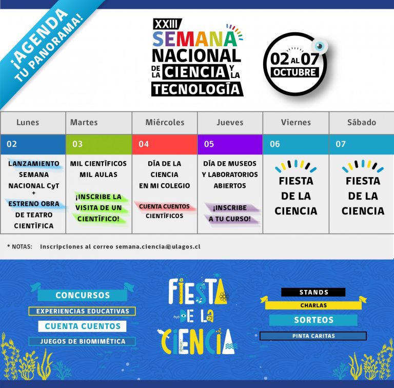 Con entretenidos panoramas contará Semana de la Ciencia en la región de Los Lagos