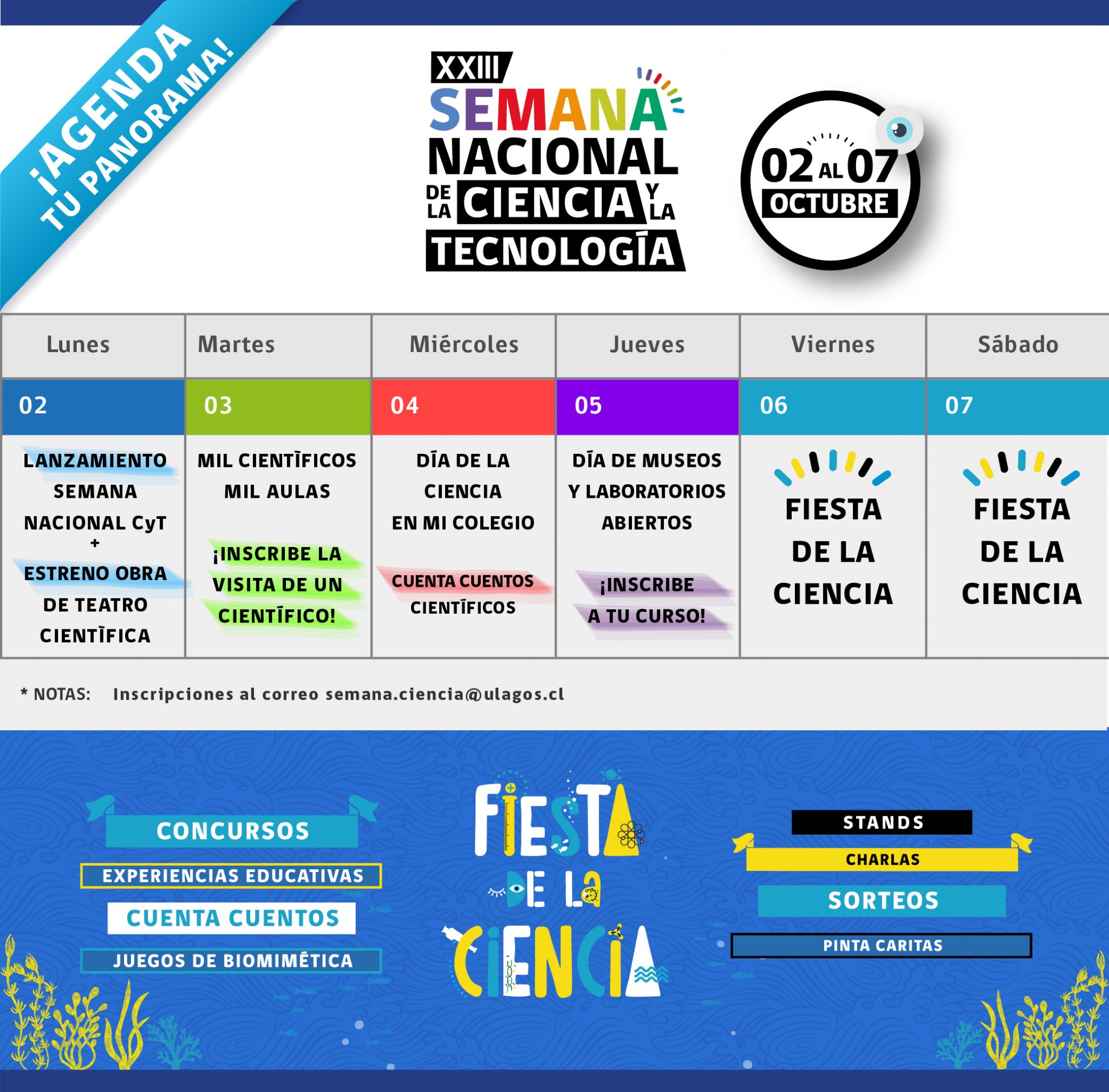 Con entretenidos panoramas contará Semana de la Ciencia en la región de Los Lagos