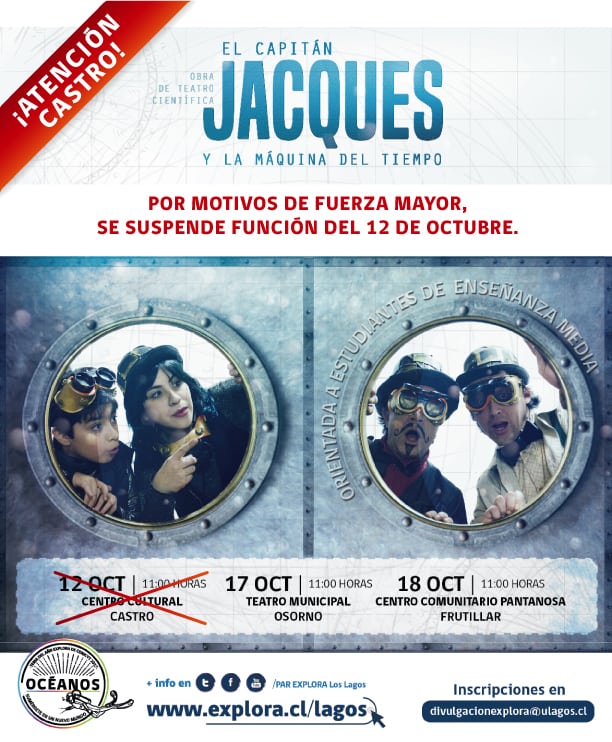 Se suspende función de obra de teatro en Castro