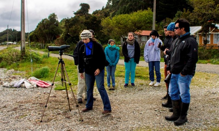Alumnos de Ancud participaron en Taller “Aves de Caulín”
