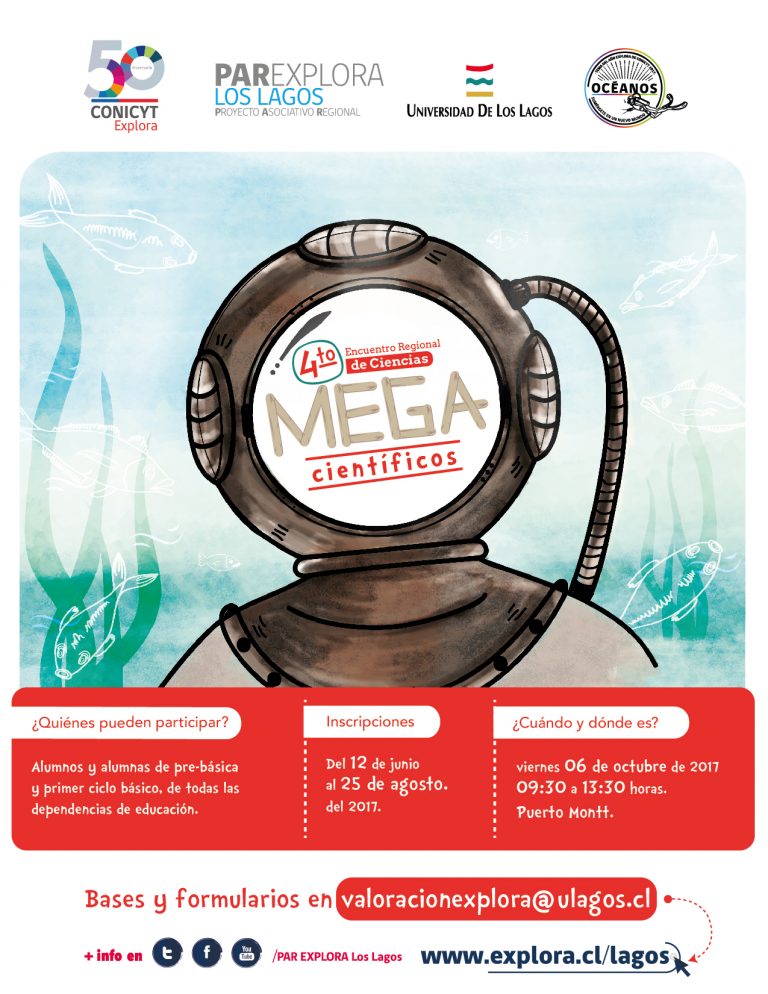 Atención Región de Los Lagos comenzó proceso de postulación para Encuentro Mega Científicos
