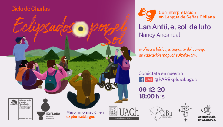 “Lan Antü, el Sol de luto” se vivirá desde la Cosmovisión Mapuche en próxima charla astronómica