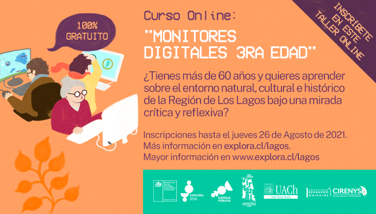 Postulaciones abiertas: “Curso Online Monitores Digitales 3RA Edad”