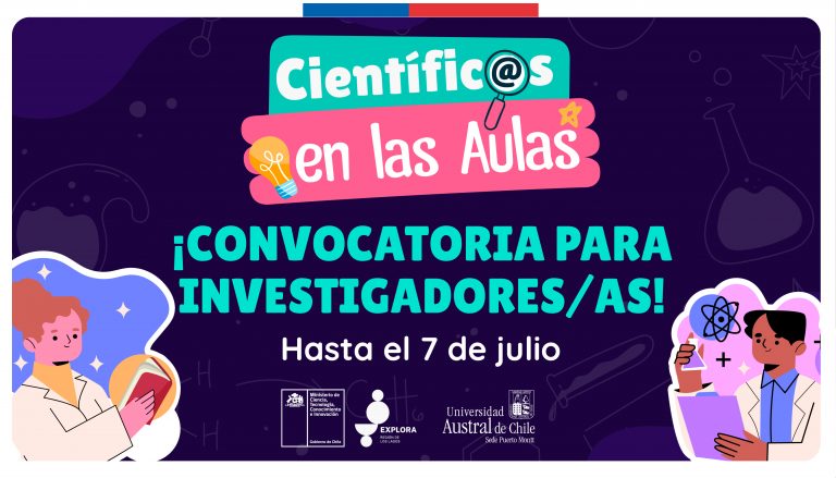 Abierta la convocatoria para Programa Científic@s en las Aulas