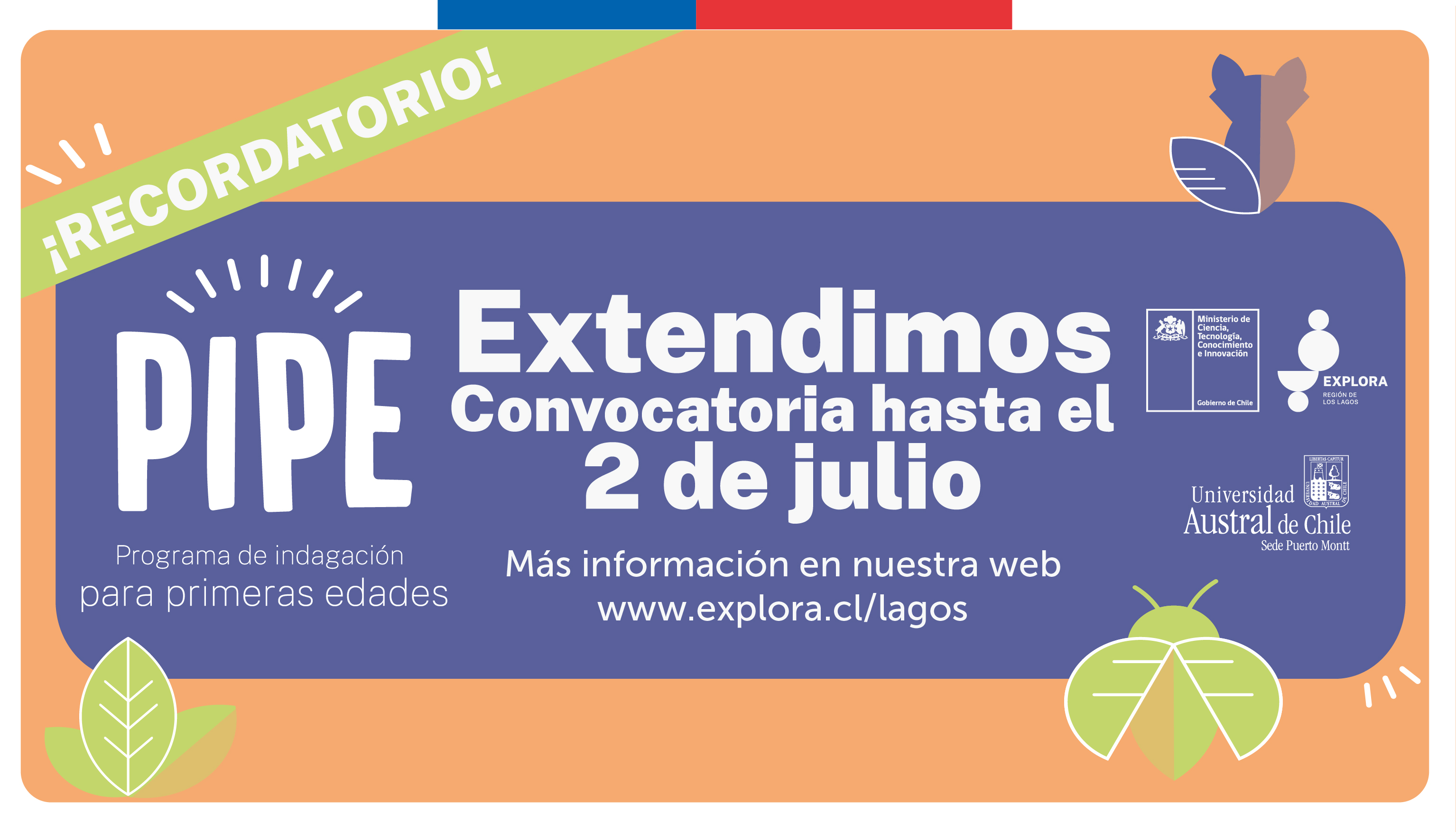 Extendimos plazo de postulación para Programa de Indagación para Primeras Edades (PIPE) 2023