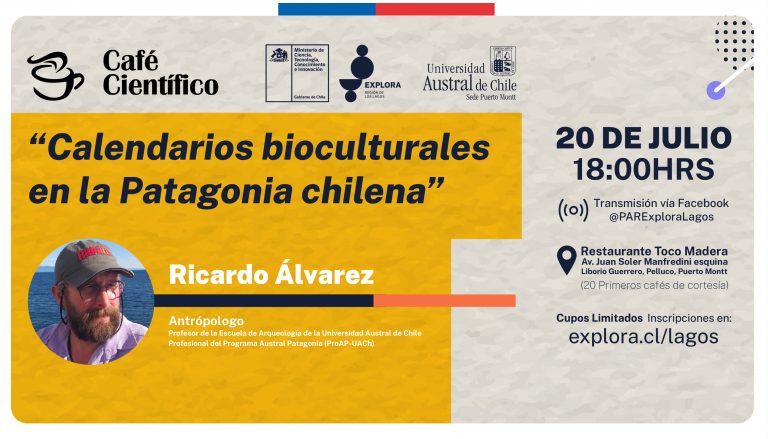 Antropólogo efectuará charla acerca de co-habitación entre humanos y naturaleza en Patagonia chilena
