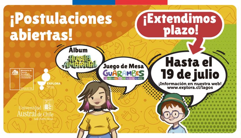 Hasta el 19 de julio extendemos plazo de postulación para Álbum Huella Ambiental y Juego GUARAMBES