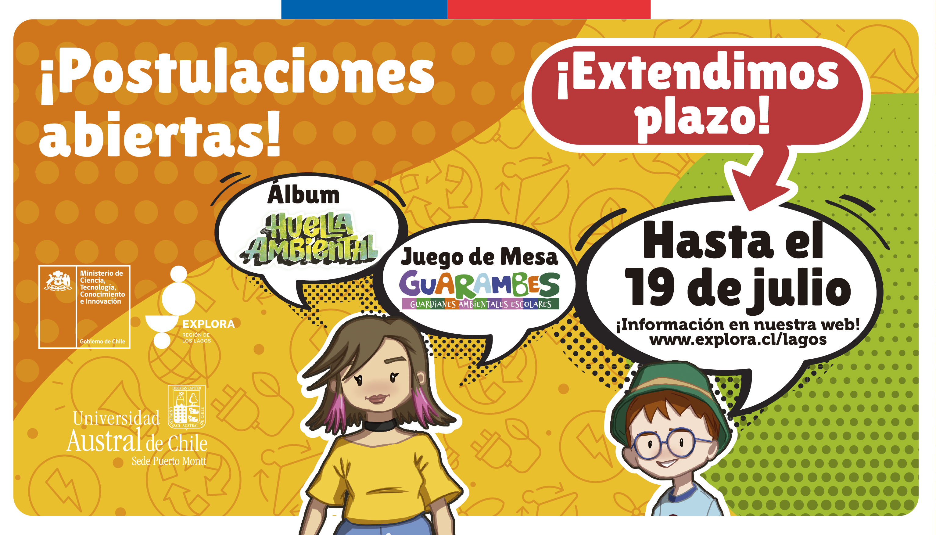 Hasta el 19 de julio extendemos plazo de postulación para Álbum Huella Ambiental y Juego GUARAMBES