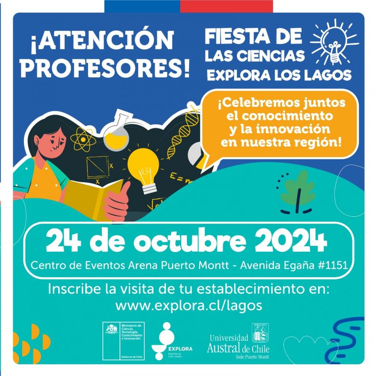 PAR Explora Los Lagos invita a visitar y participar en la Fiesta de las Ciencias 2024