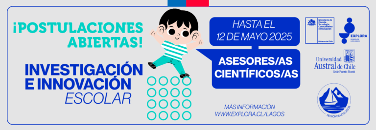 Explora Los Lagos convoca a asesoras y asesores científicos para apoyar a equipos de IIE 2025