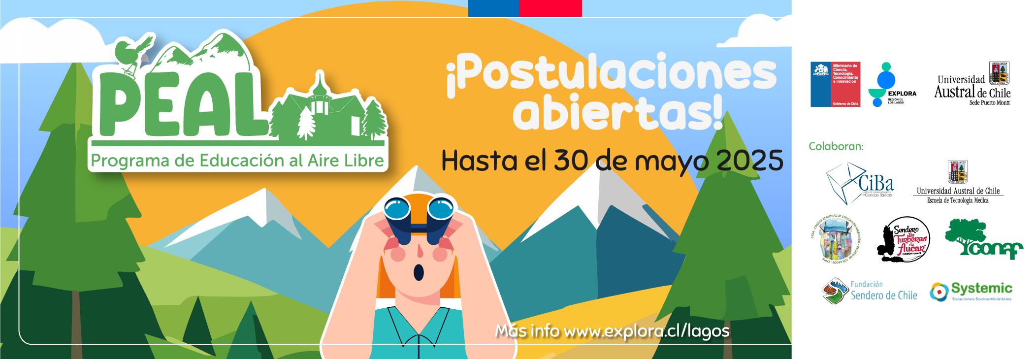 Explora Los Lagos invita a establecimientos educacionales a postular al Programa de Educación al Aire Libre y Visitas a Laboratorios UACh (PEAL) 2025–2026