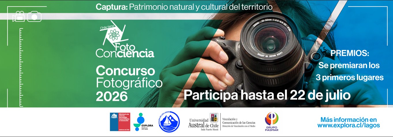 UACh Sede Puerto Montt invita a participar en FotoConciencia 2026 con fotos del patrimonio natural y cultural de la región de Los Lagos