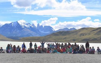 Niños del Campamento Científico en Torres del Paine