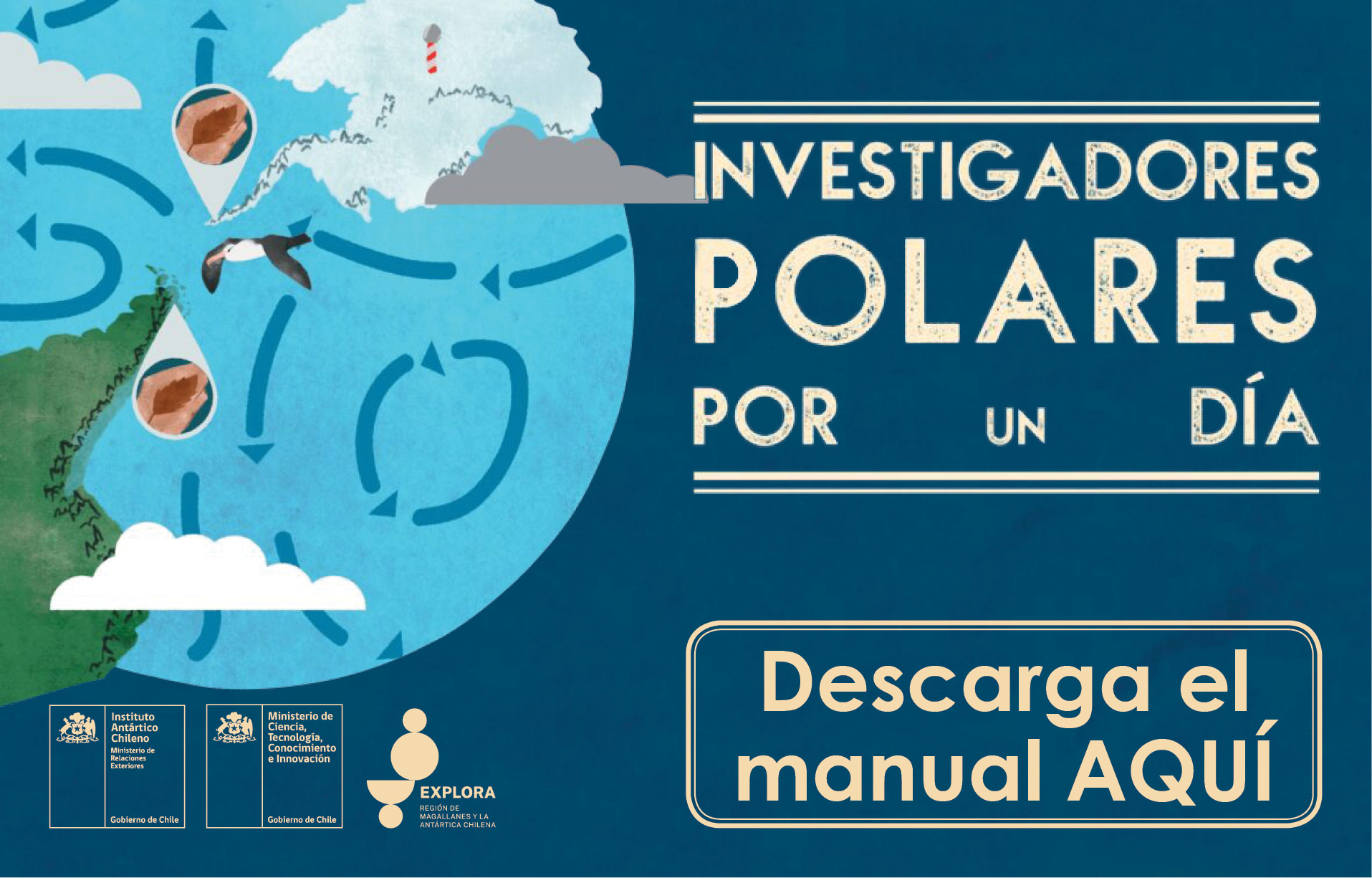 Explora invita a descargar su material antártico para disfrutar en familia