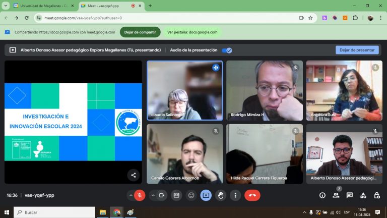 PAR Explora Magallanes sostuvo primeras reuniones con seleccionadas (os) de los Instrumentos de Investigación e Innovación Escolar (IIE) y el Programa de Indagación para Primeras Edades (PIPE)