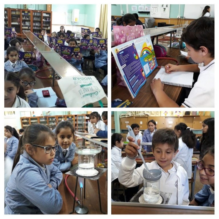 Escolares aprendieron ciencias con álbum de laminas