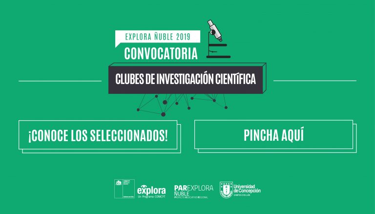 Seleccionados Clubes de Investigación Científica Escolar Explora Ñuble