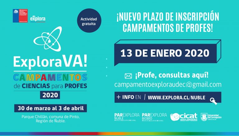 Primera versión de Explora VA! “Campamento de ciencias para profes”, abre sus postulaciones en Ñuble