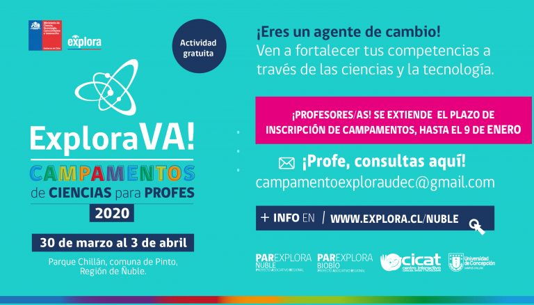 Explora VA! “Campamento de ciencias para profes”, abre sus postulaciones