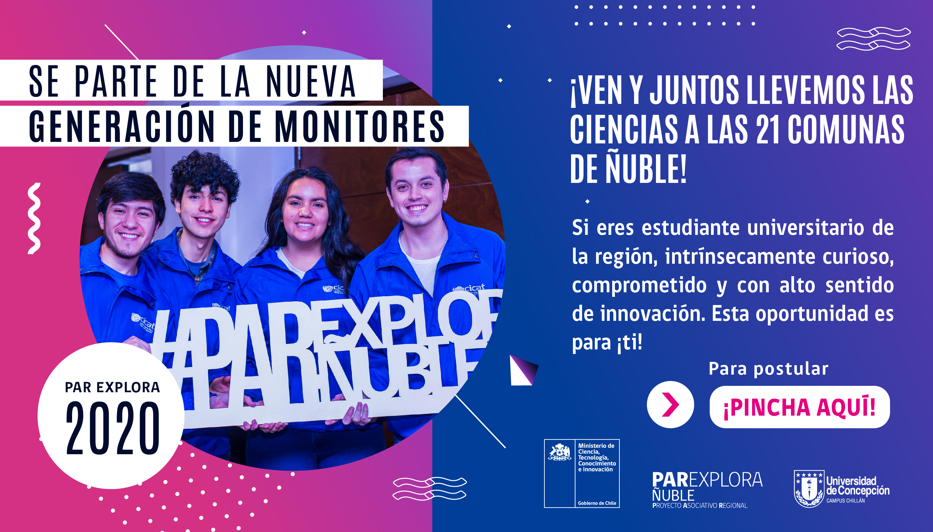 Buscamos a la nueva generación de Monitores/as Explora Ñuble 2020