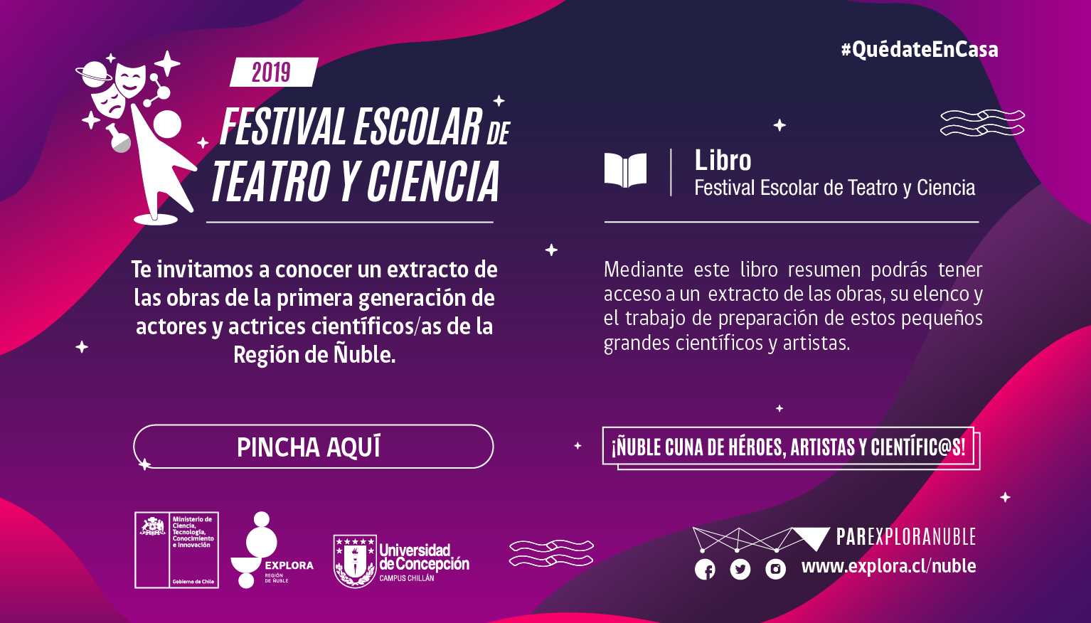 Te invitamos a conocer el libro resumen del Festival Escolar de Teatro y Ciencia