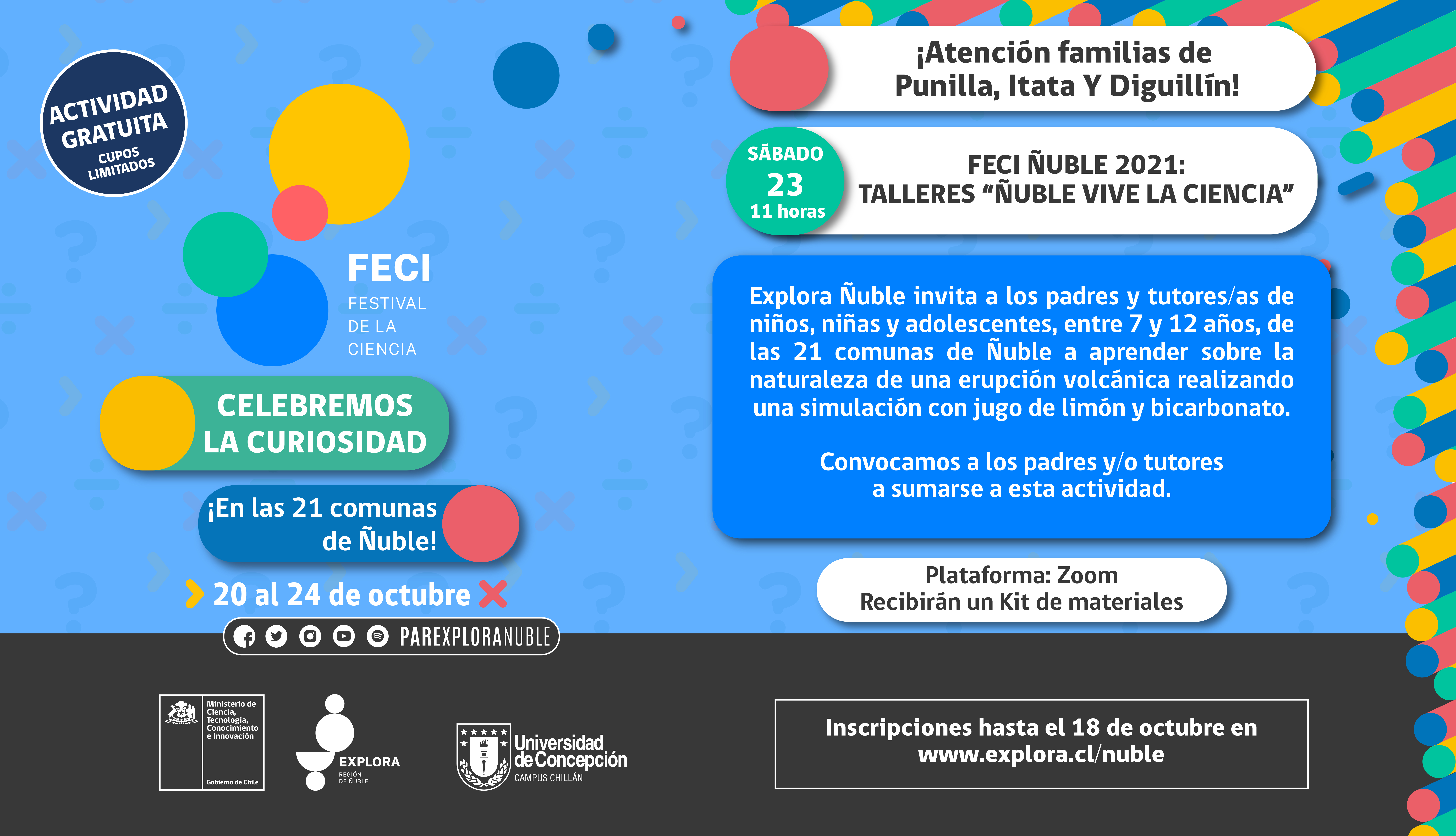 Talleres “Ñuble vive la ciencia”