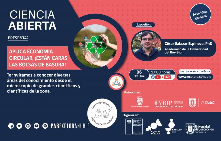 Ciencia Abierta: “Aplica economía circular, ¡están caras las bolsas de basura!”
