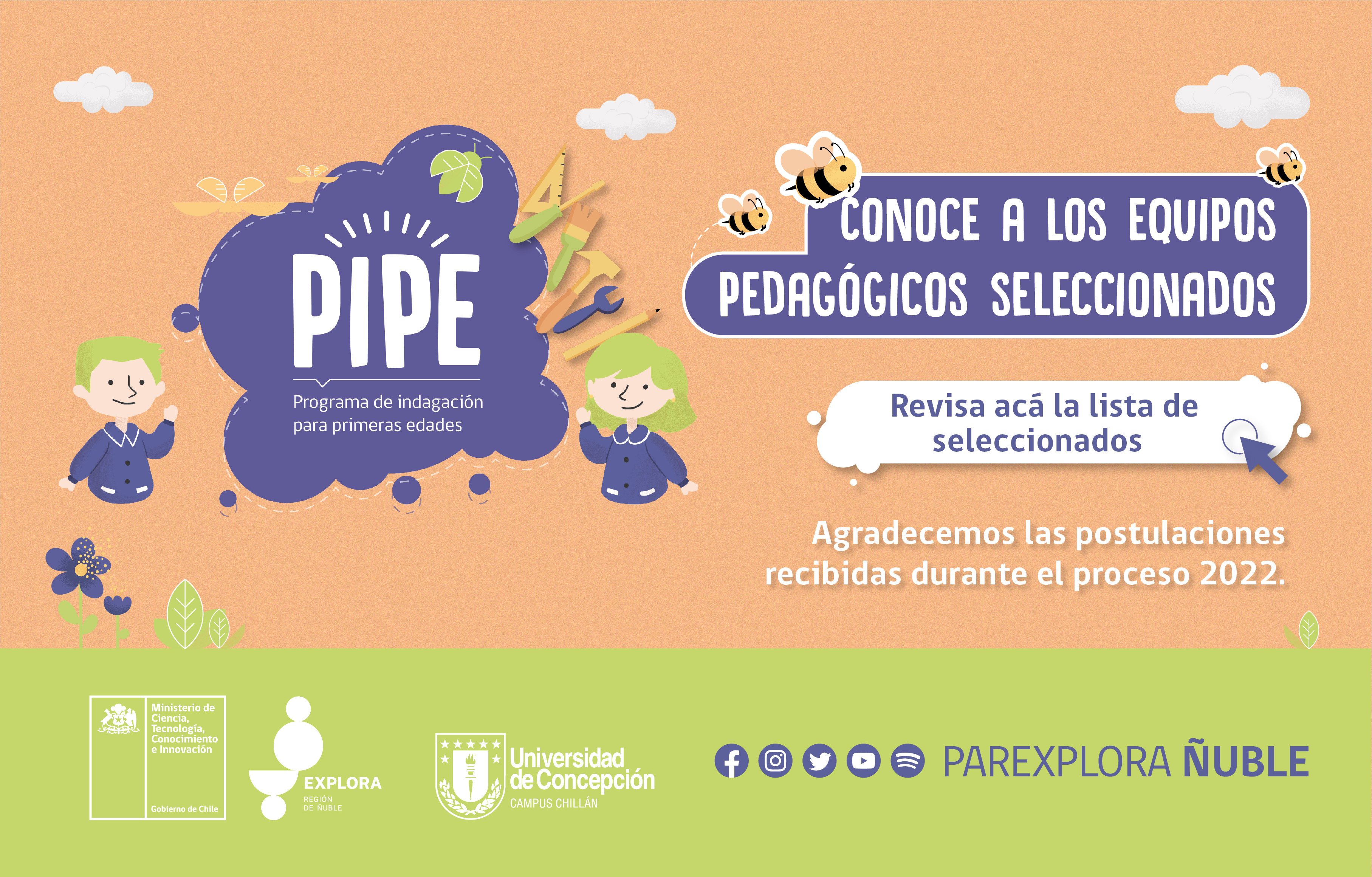 PIPE 2022: conoce a los equipos pedagógicos seleccionados