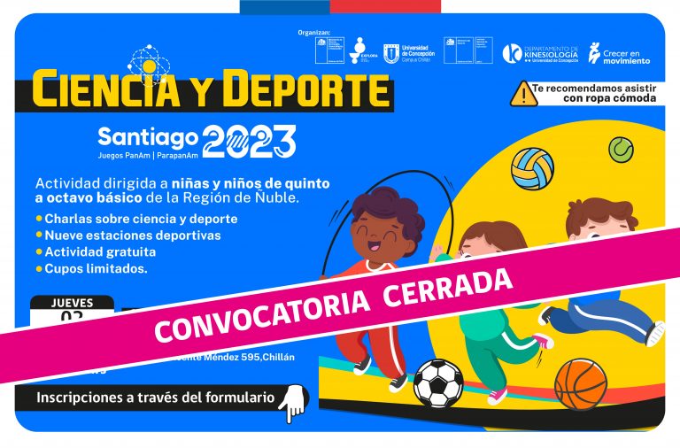 CIERRE DE CONVOCATORIA “Ciencia y Deporte: Panamericanos 2023”