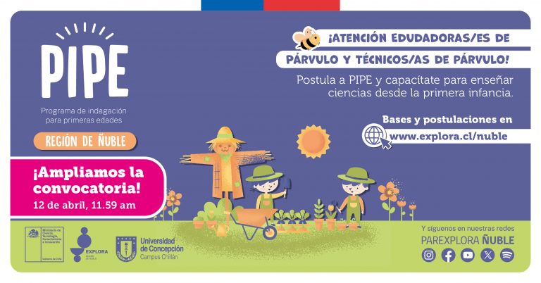EXTENSIÓN Convocatoria abierta para PIPE 2024 Ñuble