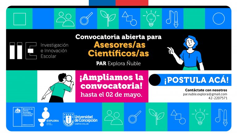 EXTENSIÓN DE PLAZO Convocatoria para Asesores Científicos