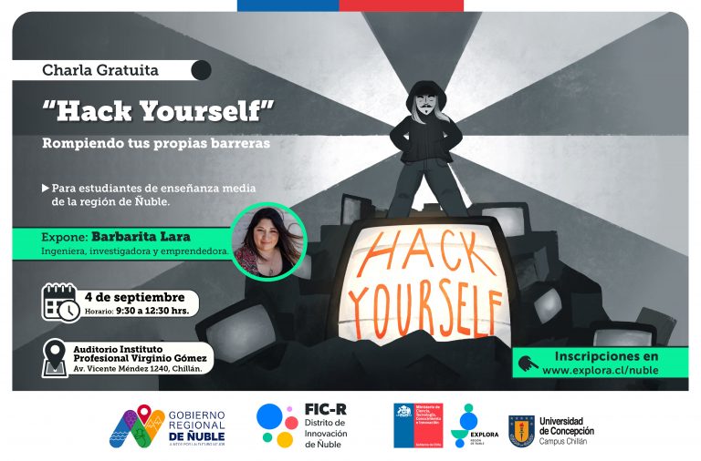 Inscripciones Charla: “Hack Yourself” con Barbarita Lara