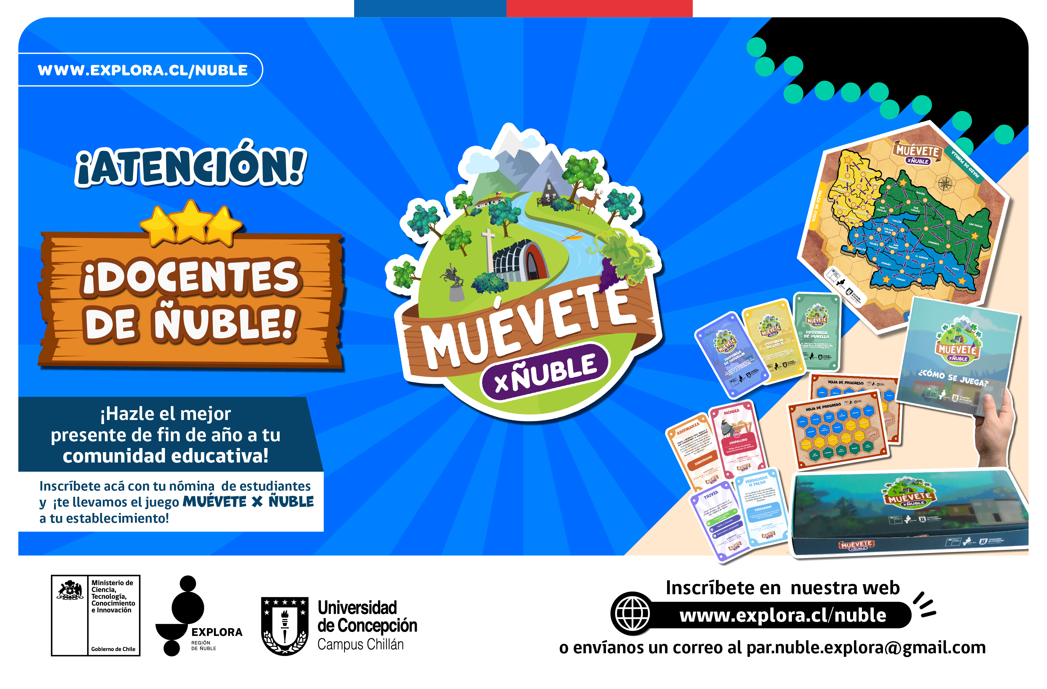 Inscripciones para recibir el juego Muévete x Ñuble