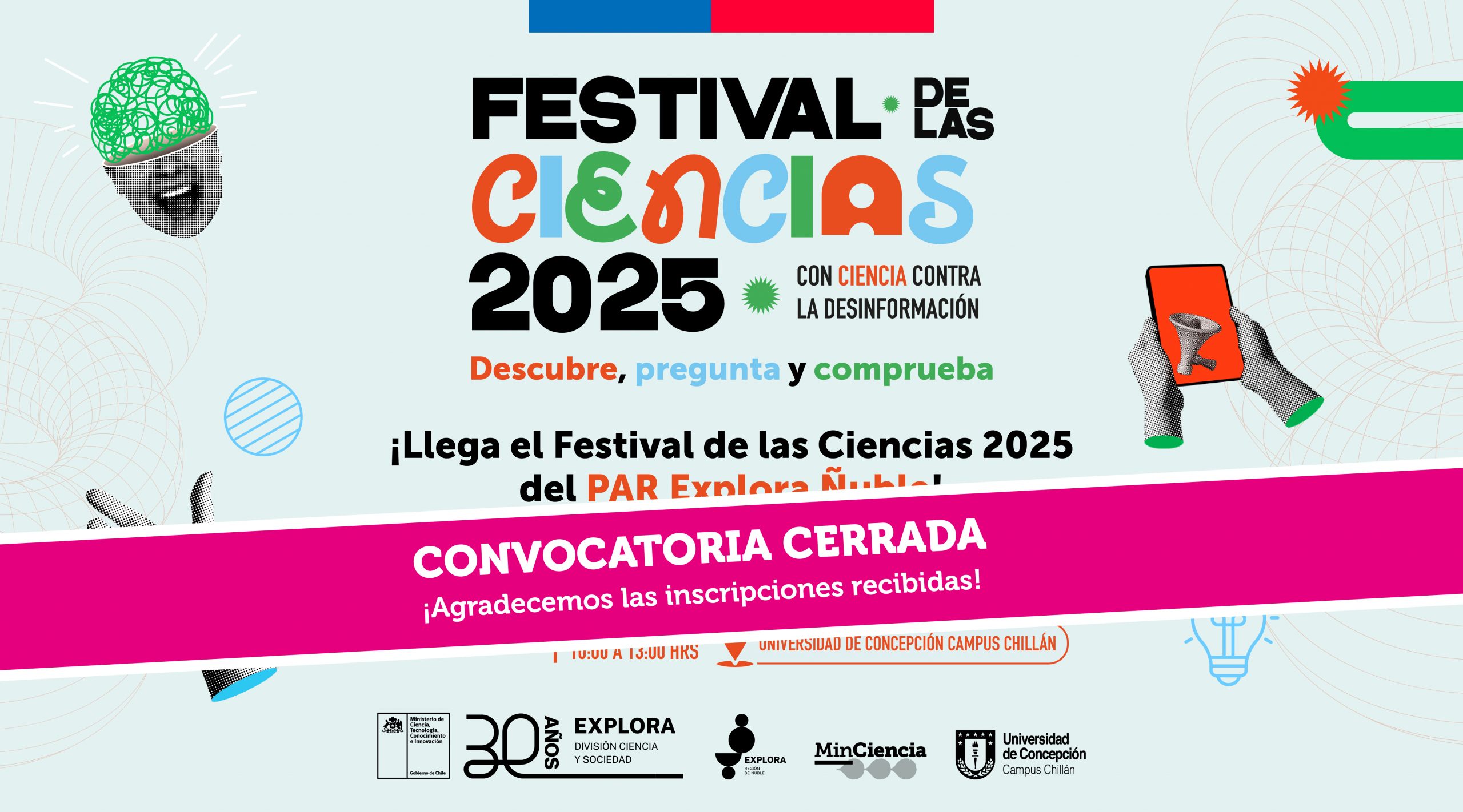 Festival de las Ciencias Ñuble 2025 del PAR Explora Ñuble: Empieza tu inscripción acá