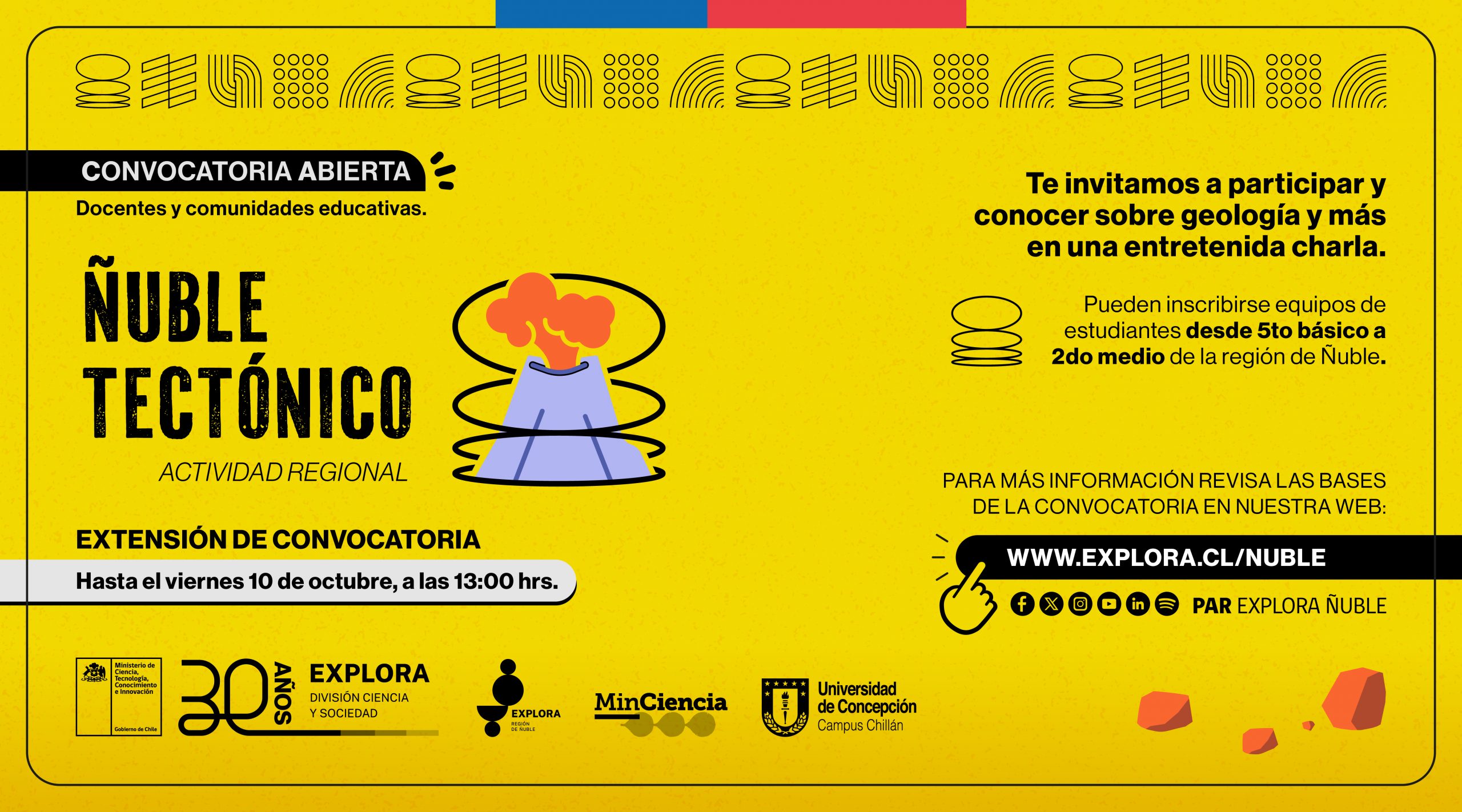 ¡Extendemos la convocatoria de Ñuble Tectónico!