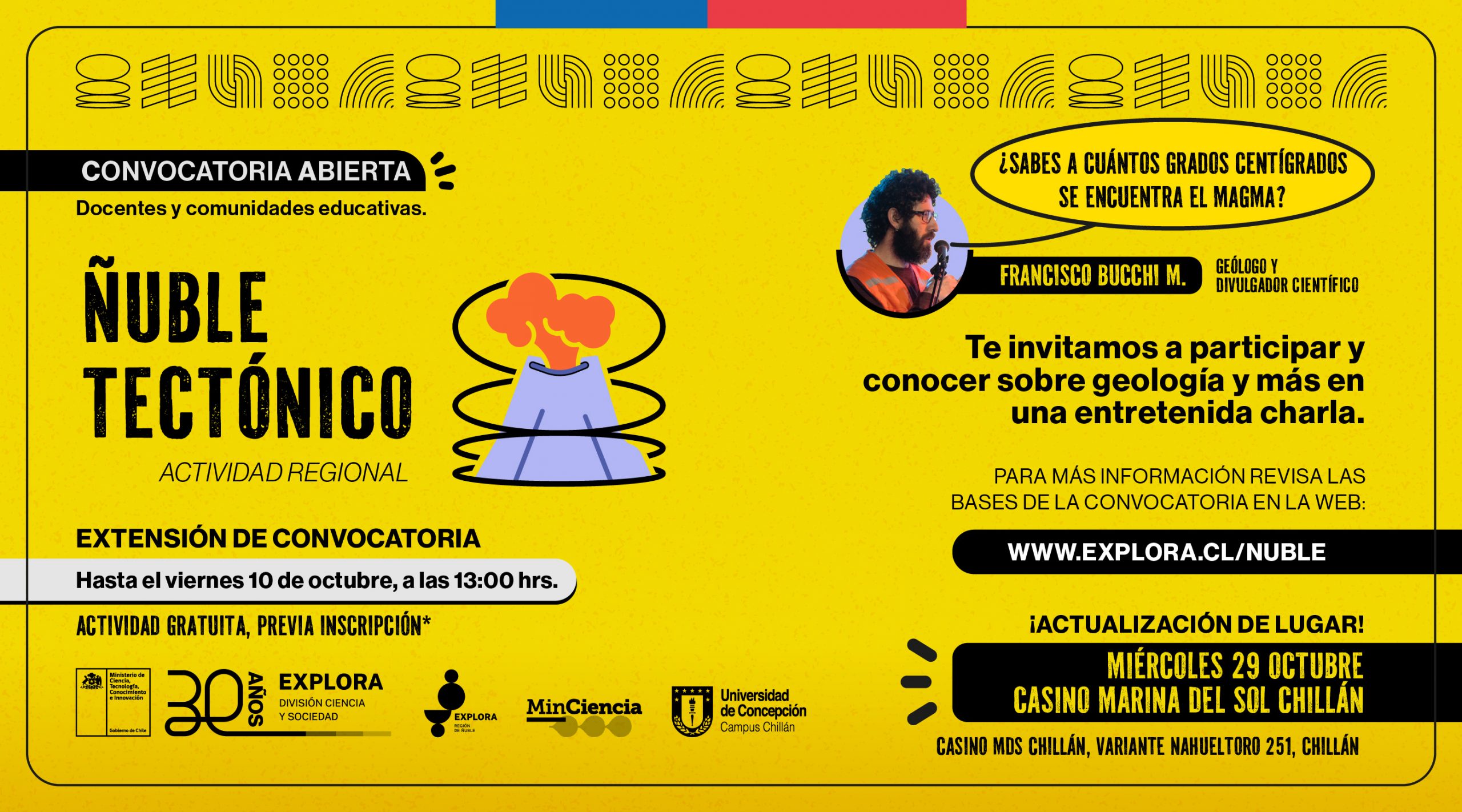 ¡Extendemos la convocatoria de Ñuble Tectónico!