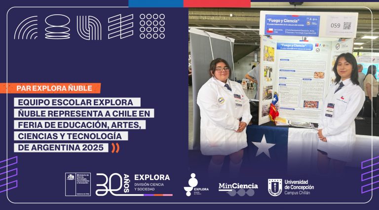 Estudiantes ñublensinas de Explora representan a Chile en Feria Internacional de Educación y Ciencias en Argentina