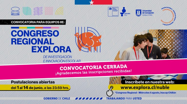 Alta participación marca convocatoria al Congreso Regional Explora Ñuble 2026
