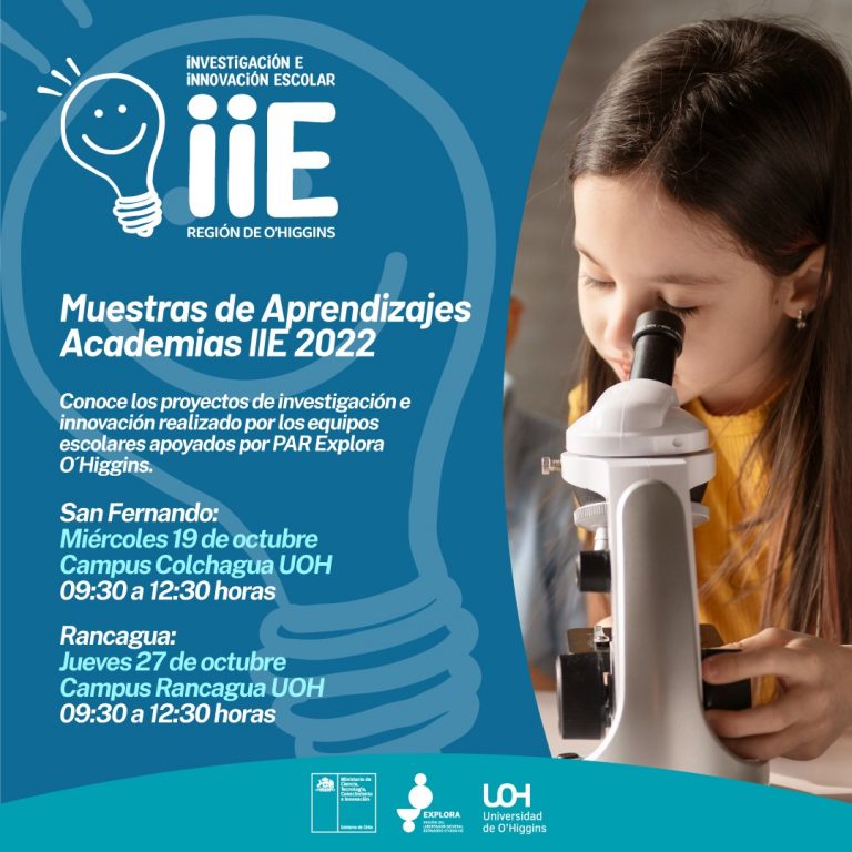 ACADEMIAS IIE MOSTRARÁN SUS TRABAJOS DE INVESTIGACIÓN E INNOVACIÓN AL PÚBLICO